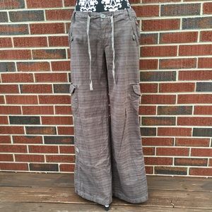 Mossimo Supply Co Low Rise Plaid Cargo Pants